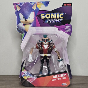 Netflix Sonic Prime Dr. Deep 5" Articulated 13 points  Action Figure NWT